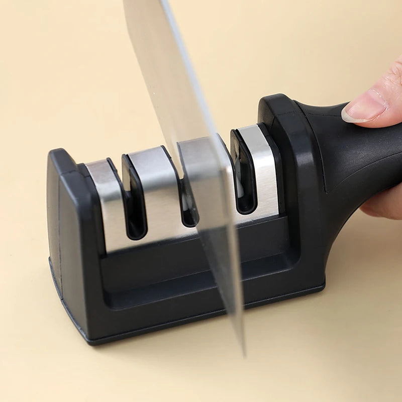 Compact and Efficient Knife Sharpener β 3 Stages, Non-Slip Base