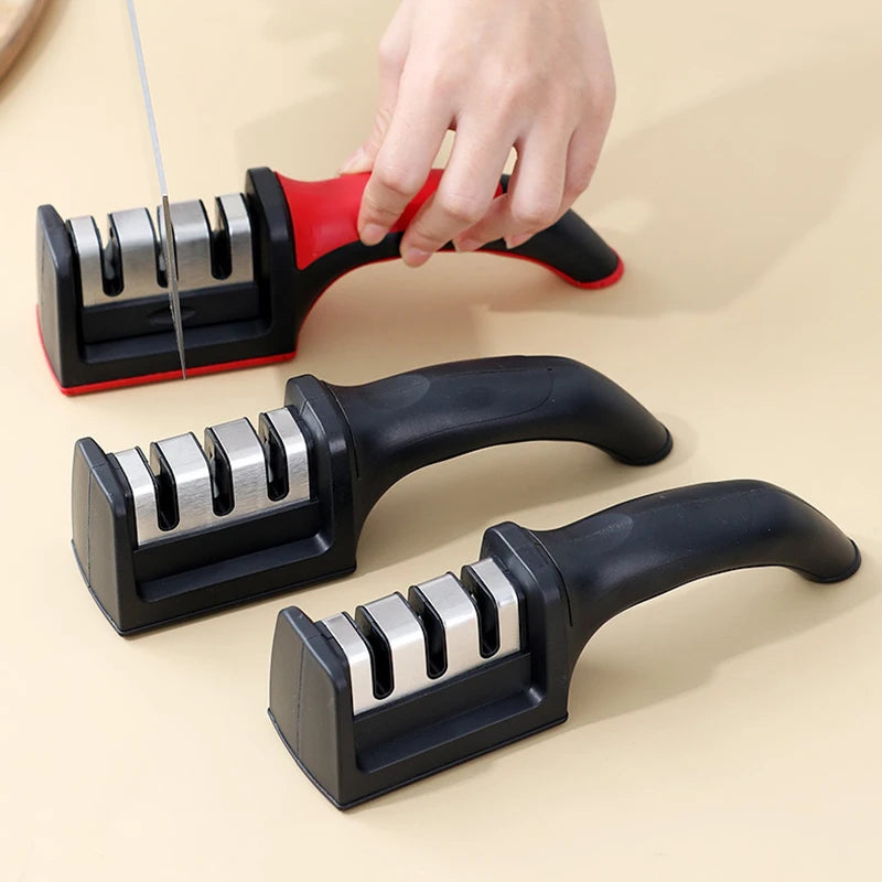 Compact and Efficient Knife Sharpener β 3 Stages, Non-Slip Base