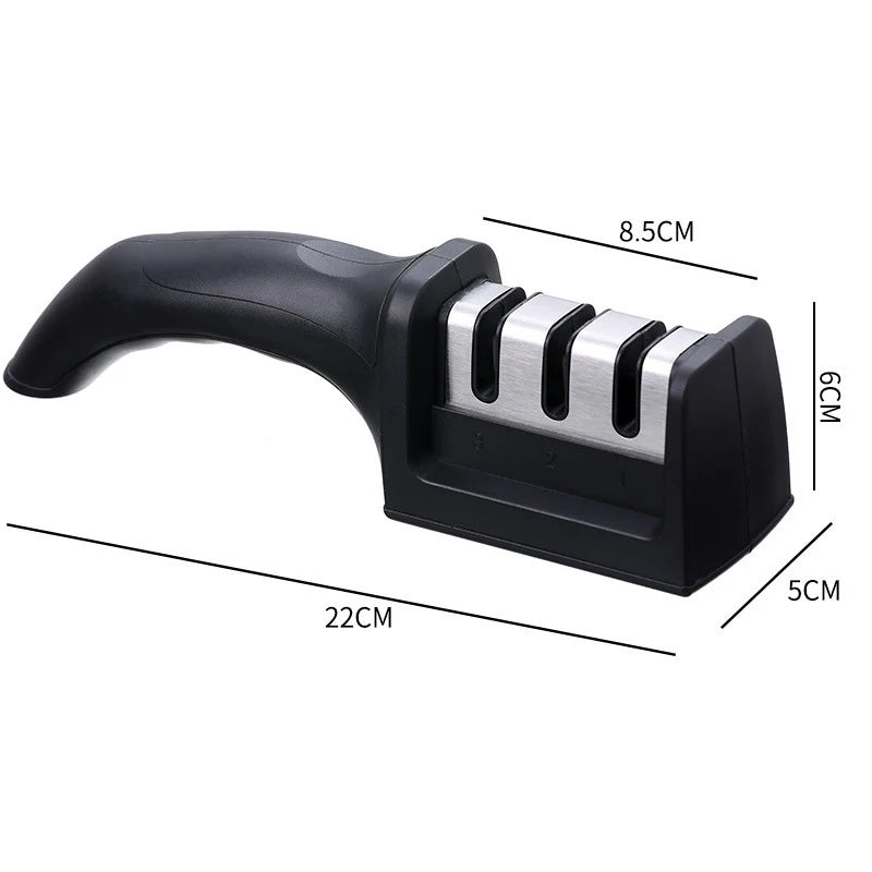 Compact and Efficient Knife Sharpener β 3 Stages, Non-Slip Base