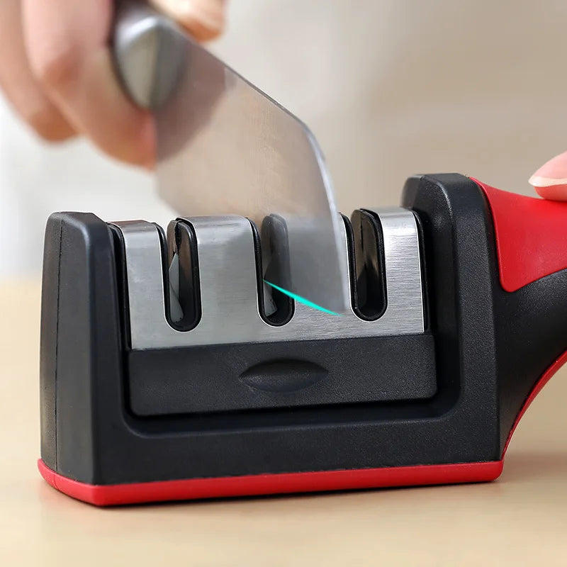 Compact and Efficient Knife Sharpener β 3 Stages, Non-Slip Base