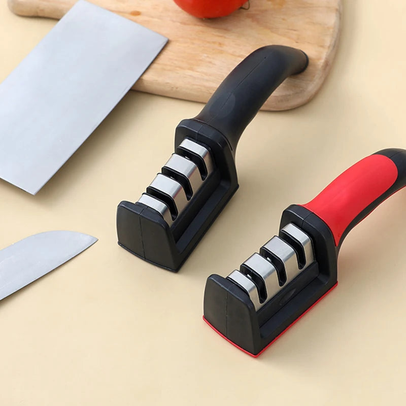Compact and Efficient Knife Sharpener β 3 Stages, Non-Slip Base