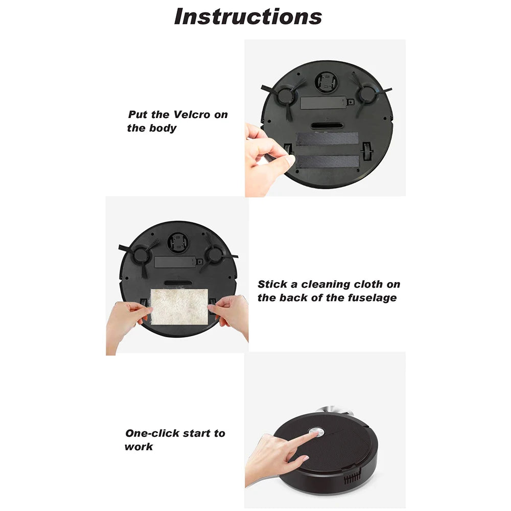 All-in-One Cleaning Solution – 3-in-1 Robot for Your Home