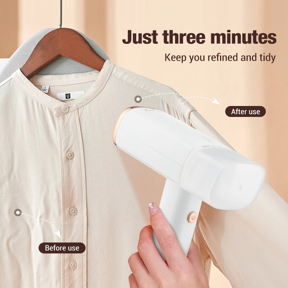 Portable Garment Steamer – 1000W Quick Heat, 130ml Capacity
