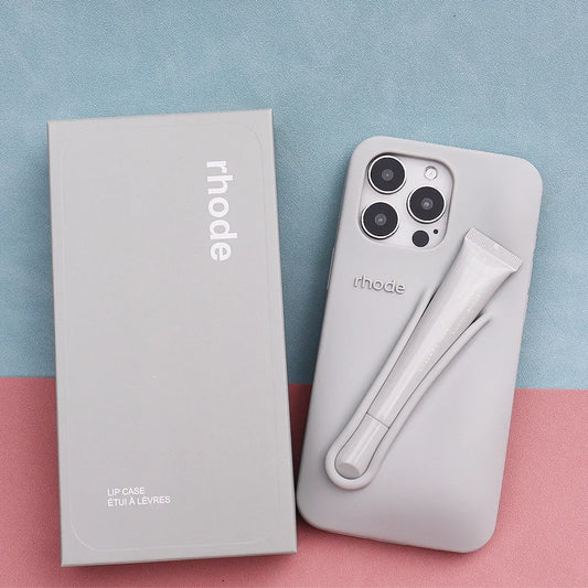 2 Pieces RHODE for IPhone, Lip Gloss Phone Case